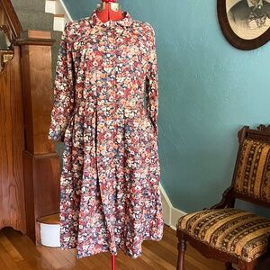 NWOT Off On Liberty of London Floral Tana Lawn Shirt Dress M